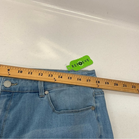 Susan Graver  Jeans Woman 18WP  Wide Leg Crop‎ Frayed Hem Pockets Stretch New - Picture 12 of 14